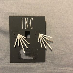 Inc diamond starburst earrings